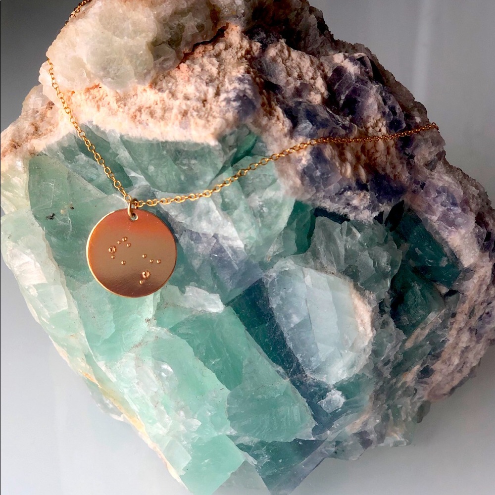 Quad Espresso Jewelry Gemini Constellation Ncklce